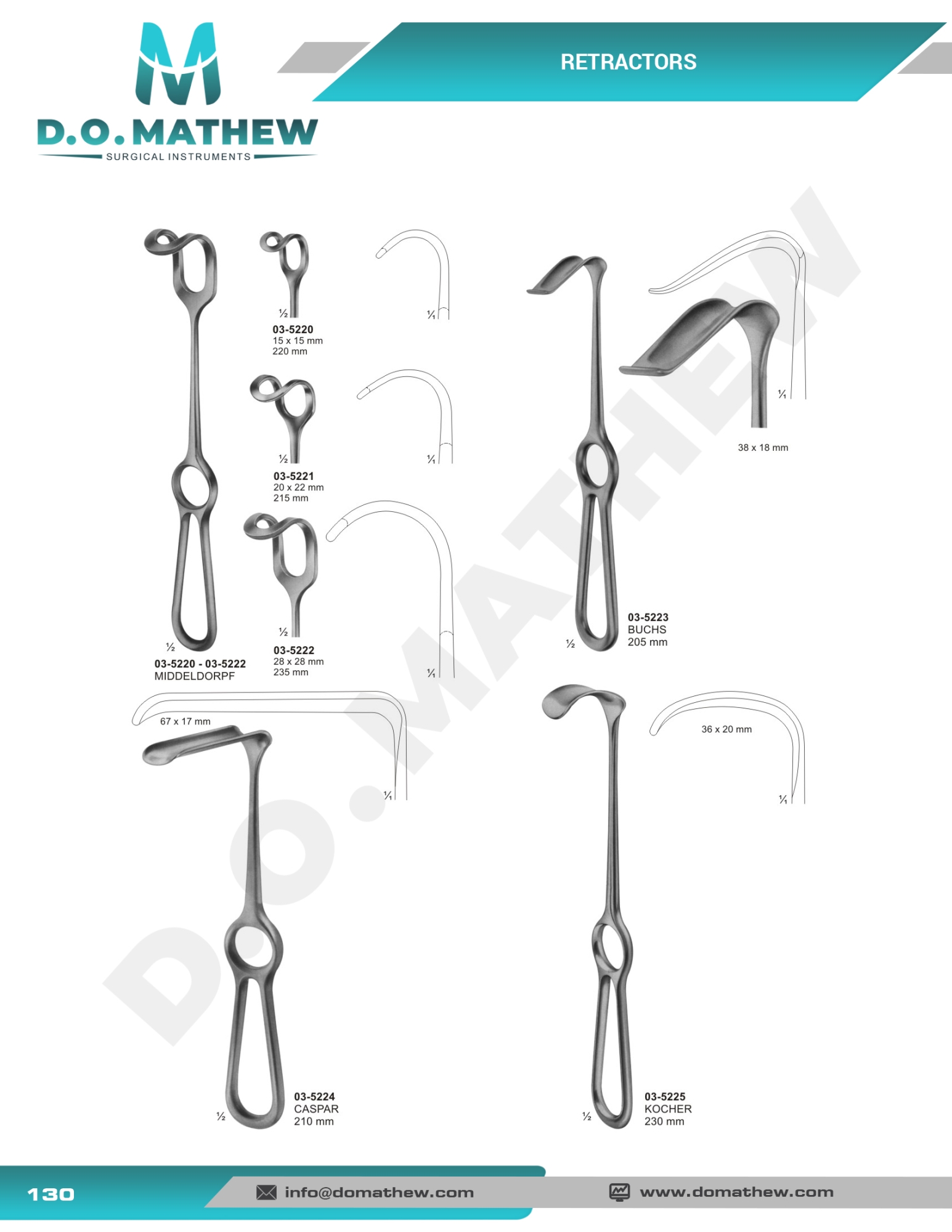   Hooks, Retractors, Spatulas, Spreaders, Abdominal Retractors
